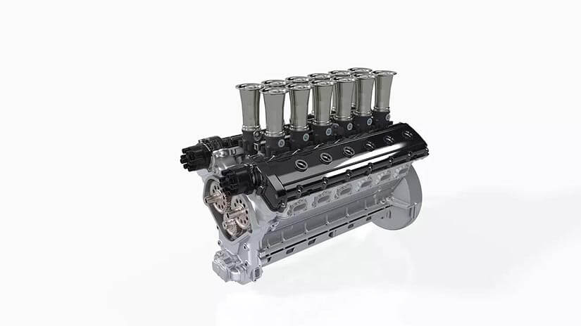 Motor V12 del GTO-engineering-Squalo
