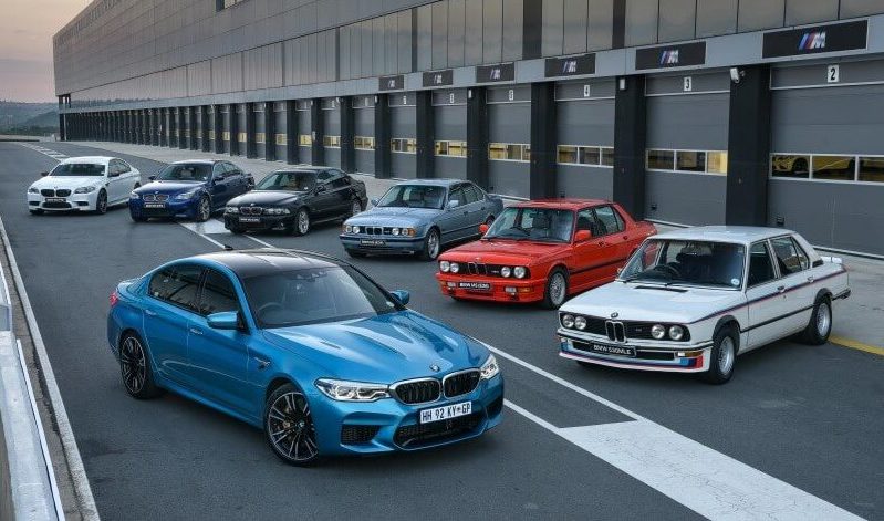 7 generaciones de BMW M5