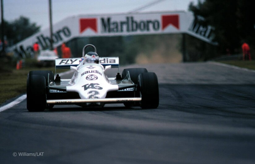Williams FW07C con Carlos Alberto Reutemann