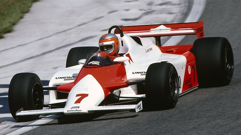 McLaren MP4/1 en curva