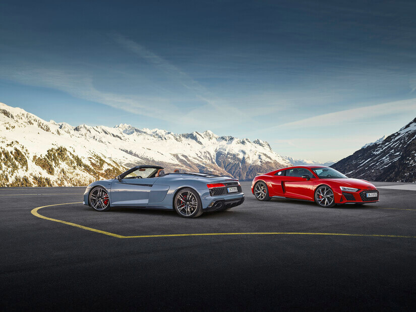 Audi R8 V10 performance RWD juntos