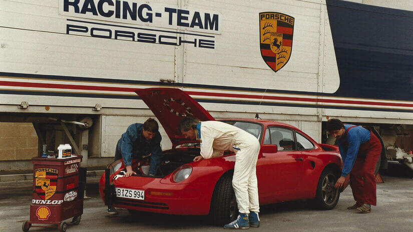 Porsche 965 L7 de pruebas