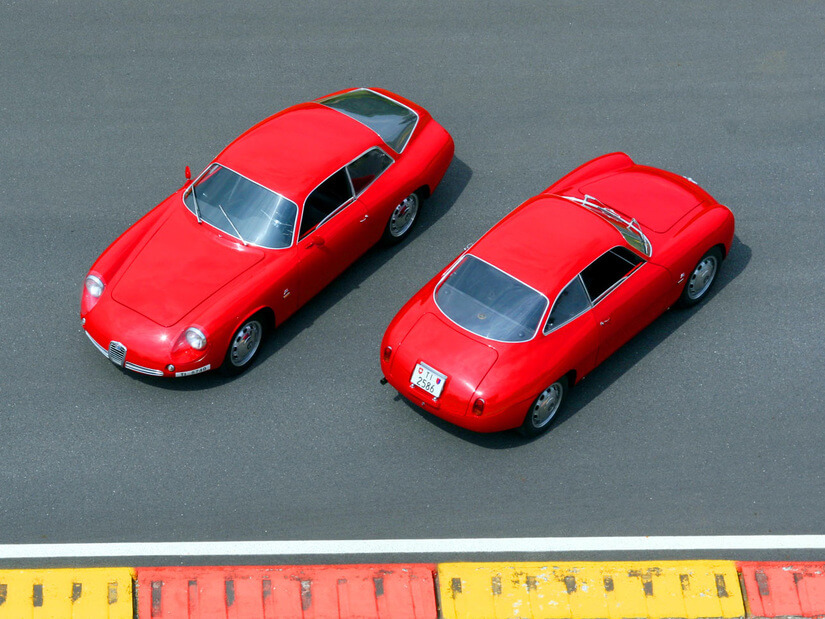 Alfa Romeo Giulia Sprint Zagato cenital