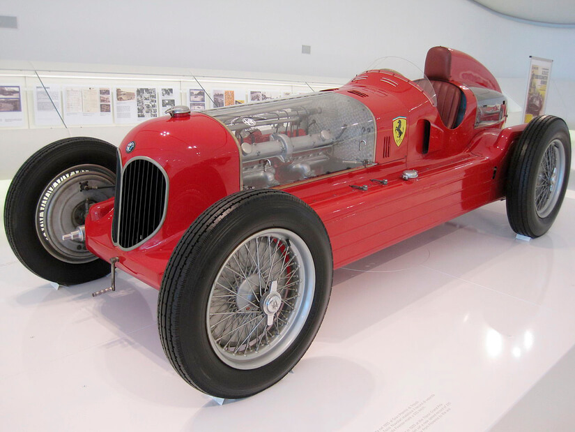Alfa Romeo 16C Bimotore en museo