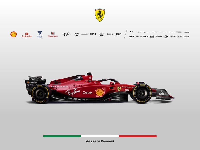 Ferrari F1 de lado