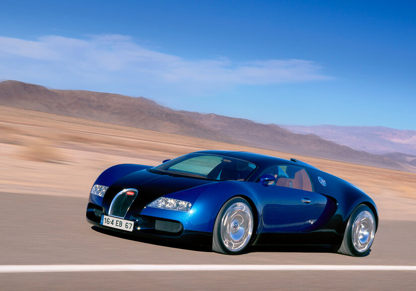 Bugatty Veyron azul