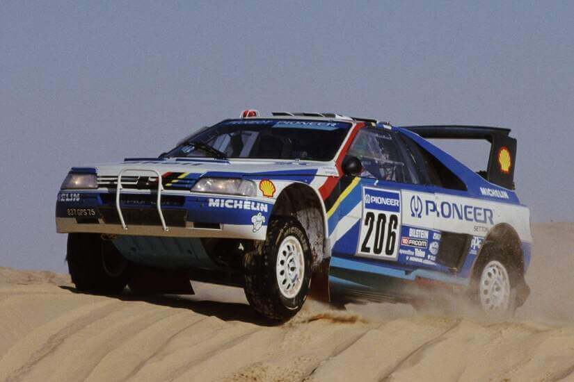 Jacky Ickx Peugeot 405 T16 GR Dakar 1989