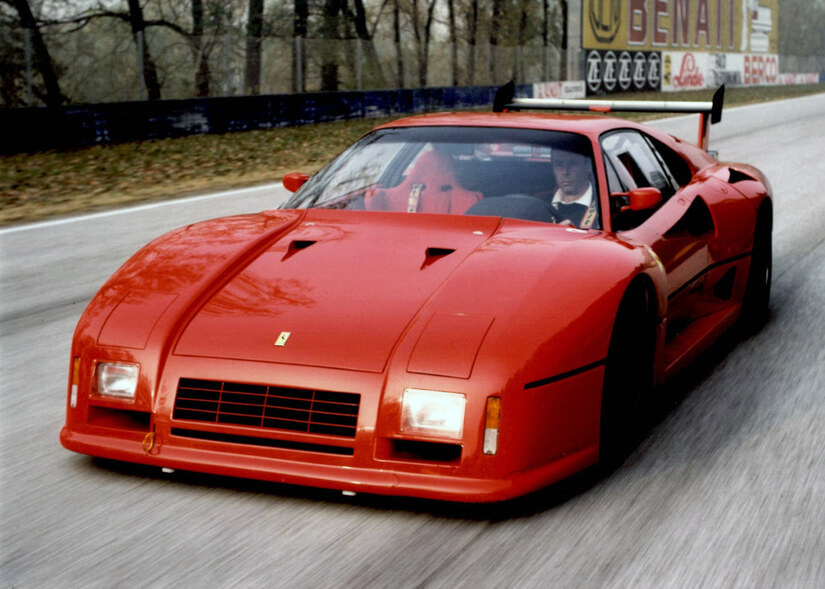 Ferrari 288 GTO Evoluzione posado